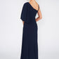 One Shoulder Navy Jumpsuit