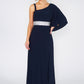 One Shoulder Navy Jumpsuit