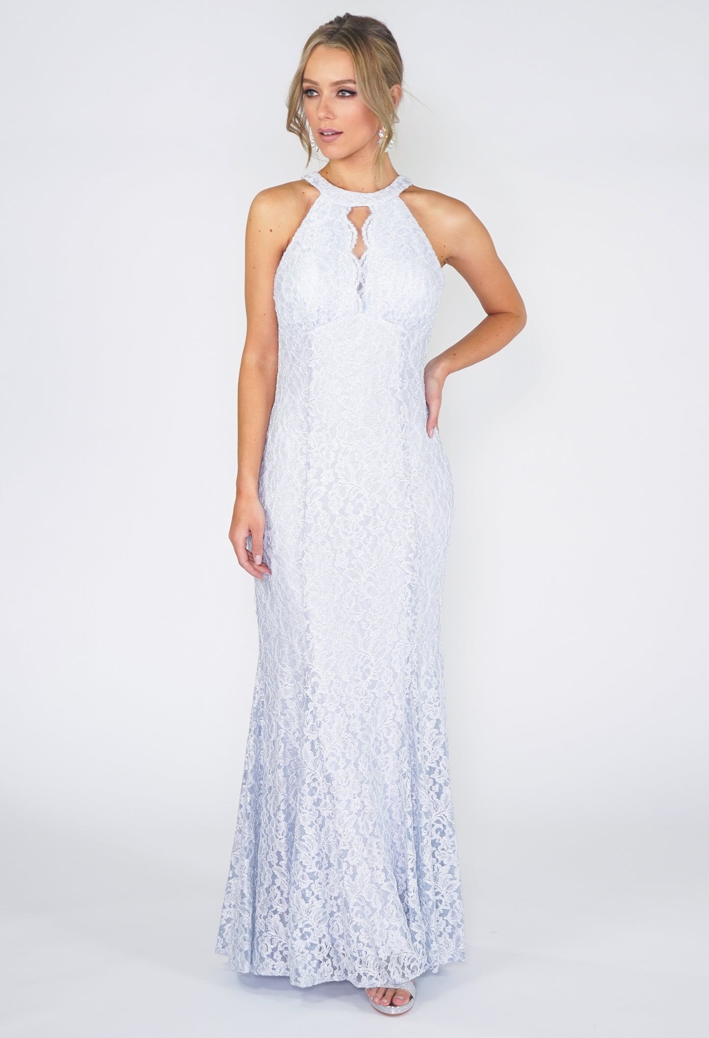 Ice Blue Evening Dress