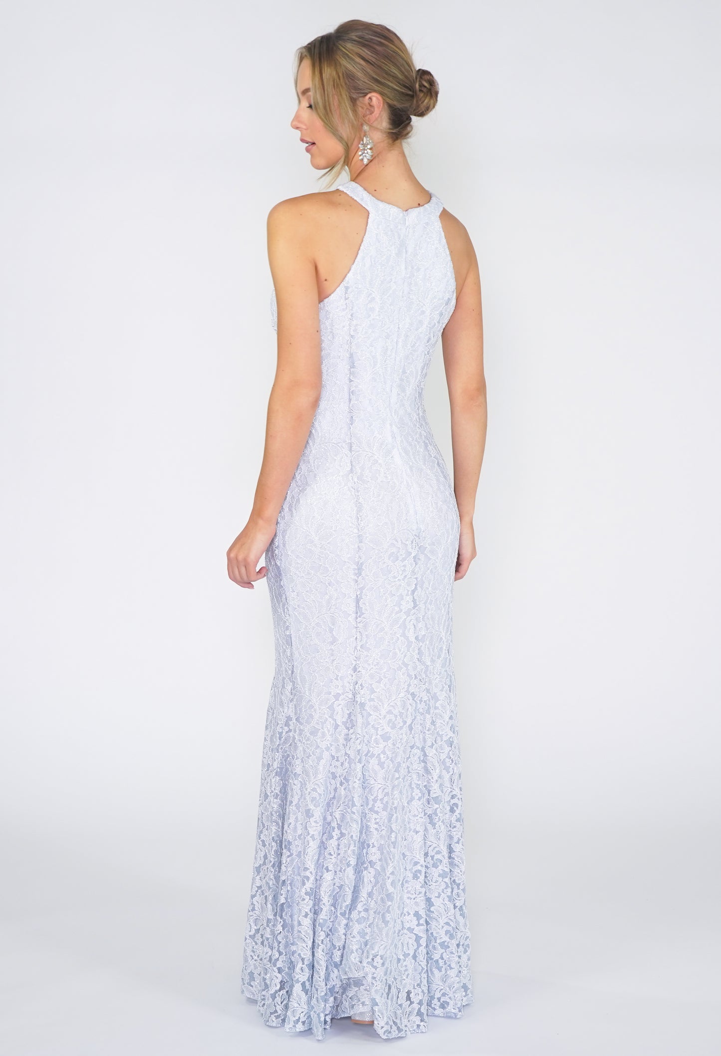 Ice Blue Evening Dress