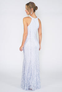 Ice Blue Evening Dress