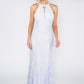 Ice Blue Evening Dress