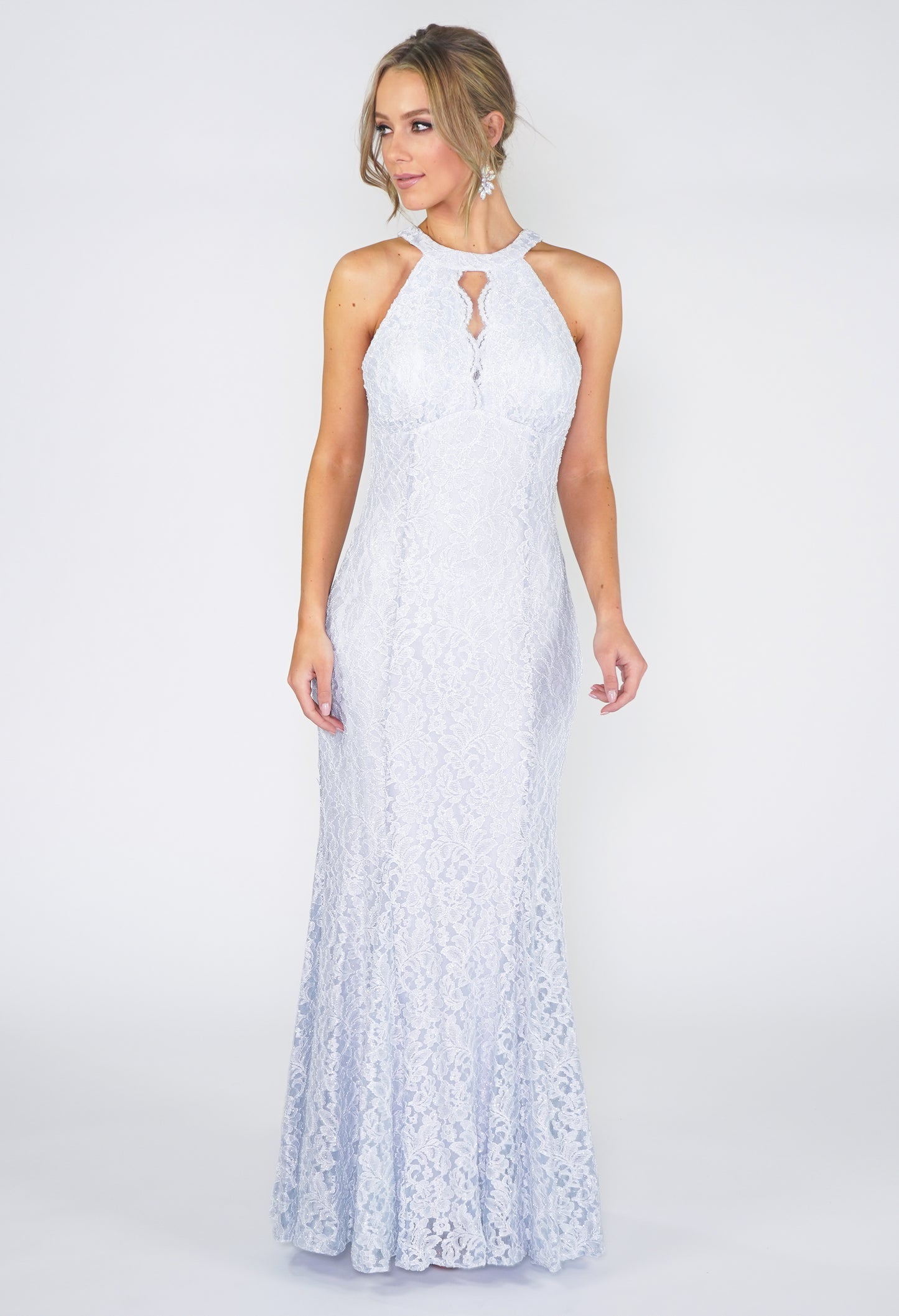 Ice Blue Evening Dress