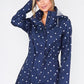 Twist Navy Polka Dot Raincoat