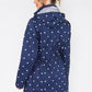 Twist Navy Polka Dot Raincoat