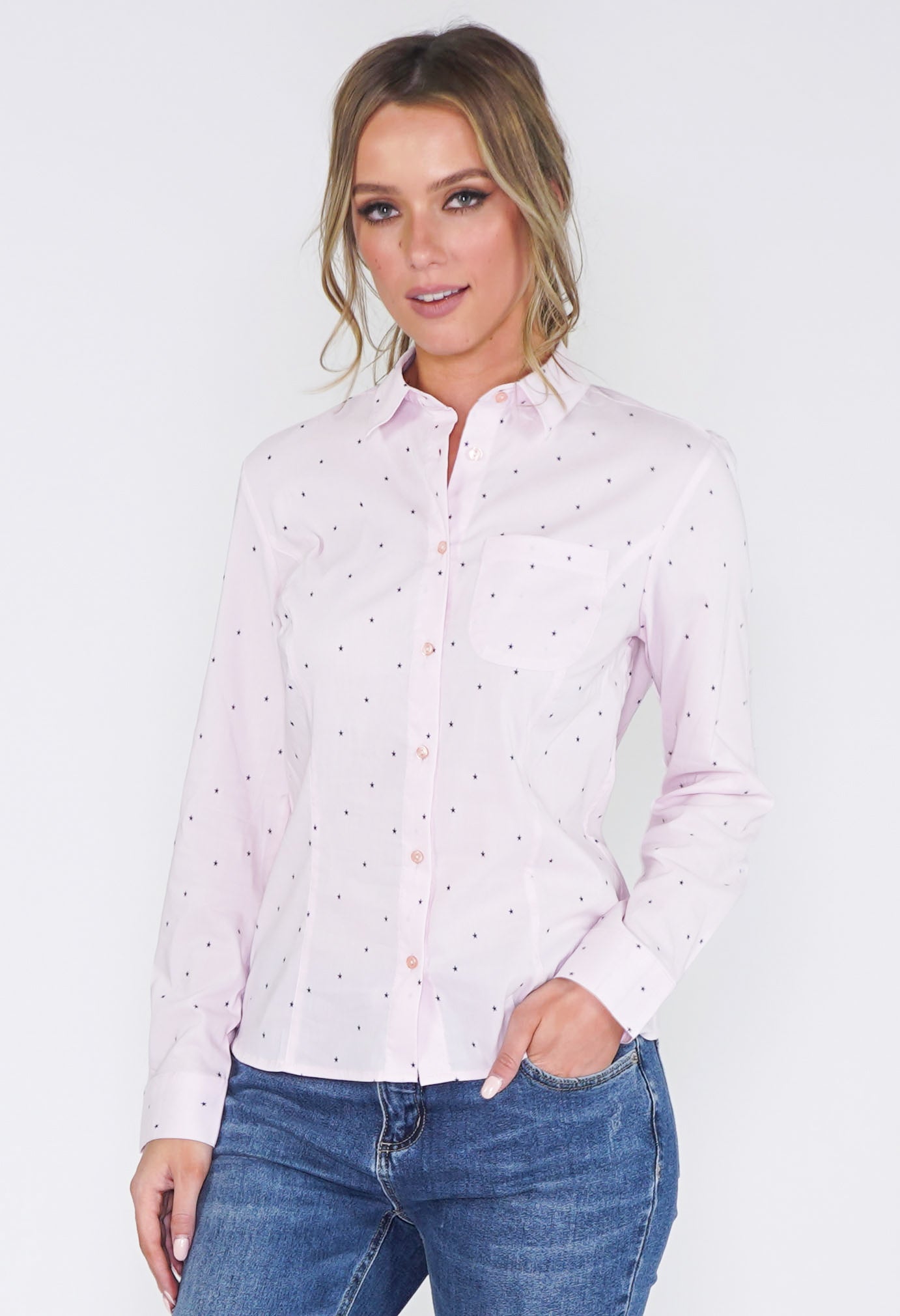 Pink Star Blouse