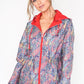 Reversible Red Paisley Raincoat