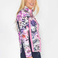 ZIP THROUGH ATHLEISURE LEOPARD FLOWER MIX JACKET