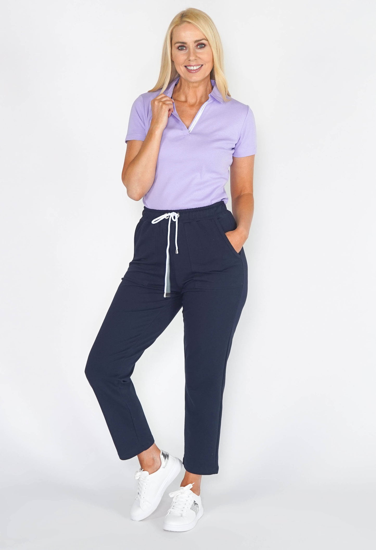 SPORTY CASUAL POLO SHIRT WITH POPLIN COLLAR