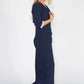 R AND M Richards Navy Two Piece Evening Dress