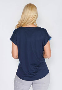 Sophie B Wave Blue Top