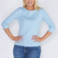 Twist Blue Basic Stud Top