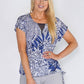 Sophie B Zip Geo Print Top