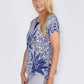 Sophie B Zip Geo Print Top