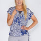 Sophie B Zip Geo Print Top