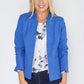 Erfo Blue Textured Jacket