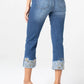 LIVERPOOL JEANS WITH EMBROIDERED CUFF