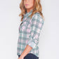 MULTI CHECK BLOUSE IN SOFT CRINKLE FABRIC