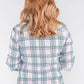 MULTI CHECK BLOUSE IN SOFT CRINKLE FABRIC