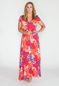 printed maxi dress