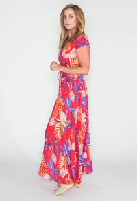 printed maxi dress