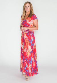 printed maxi dress