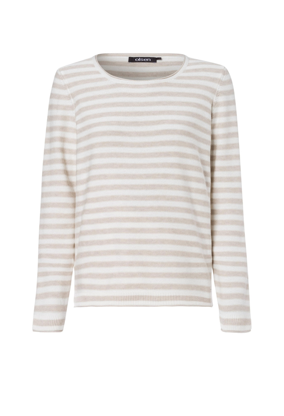 STRIPED ROLL NECK JUMPER