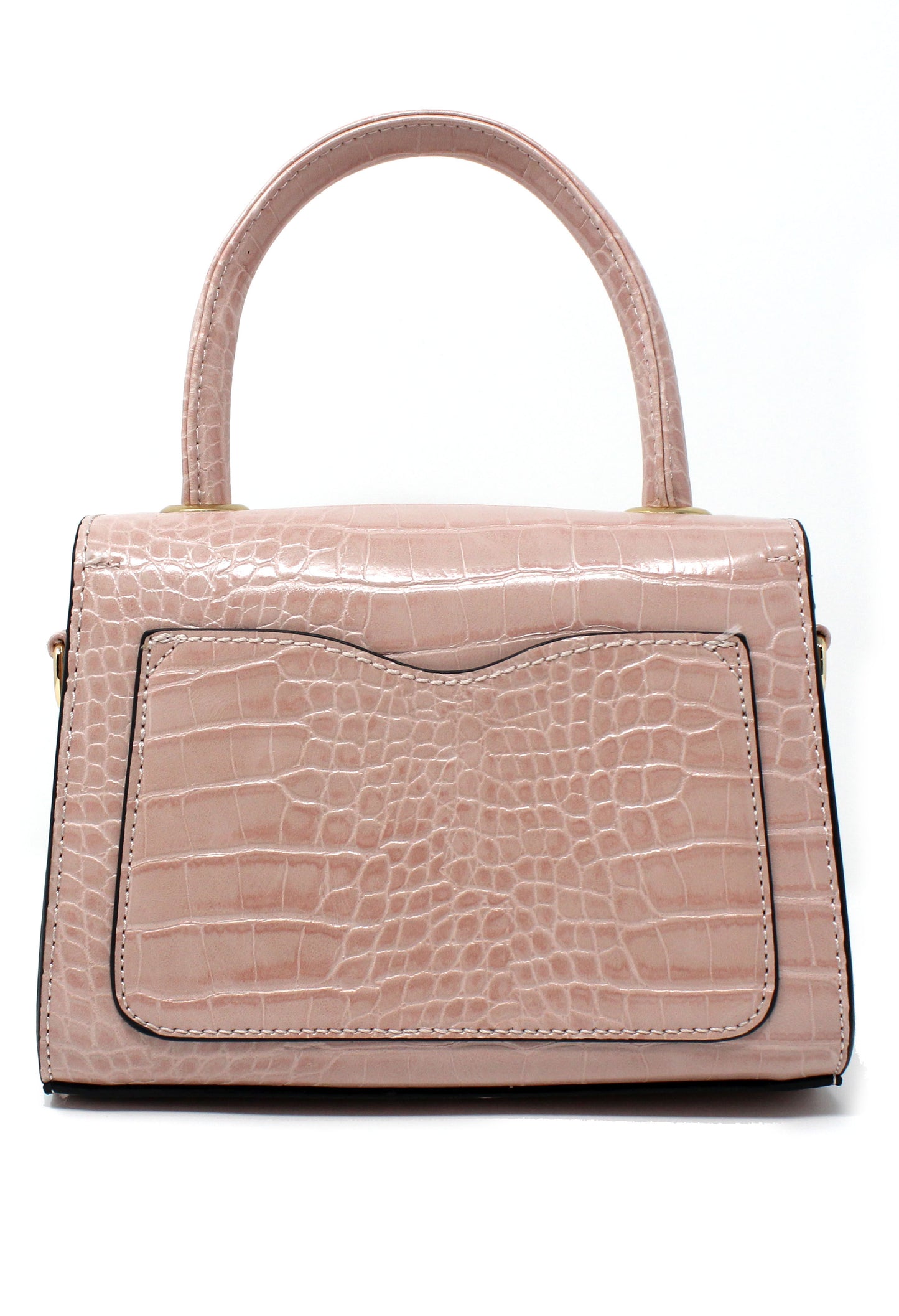 Pink Croc Mini Handbag