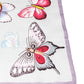 butterfly printed scarf in lilac