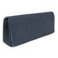 SATIN CLUTCH BAG IN NAVY