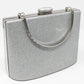 SILVER SPARKLE CLUTCH BAG