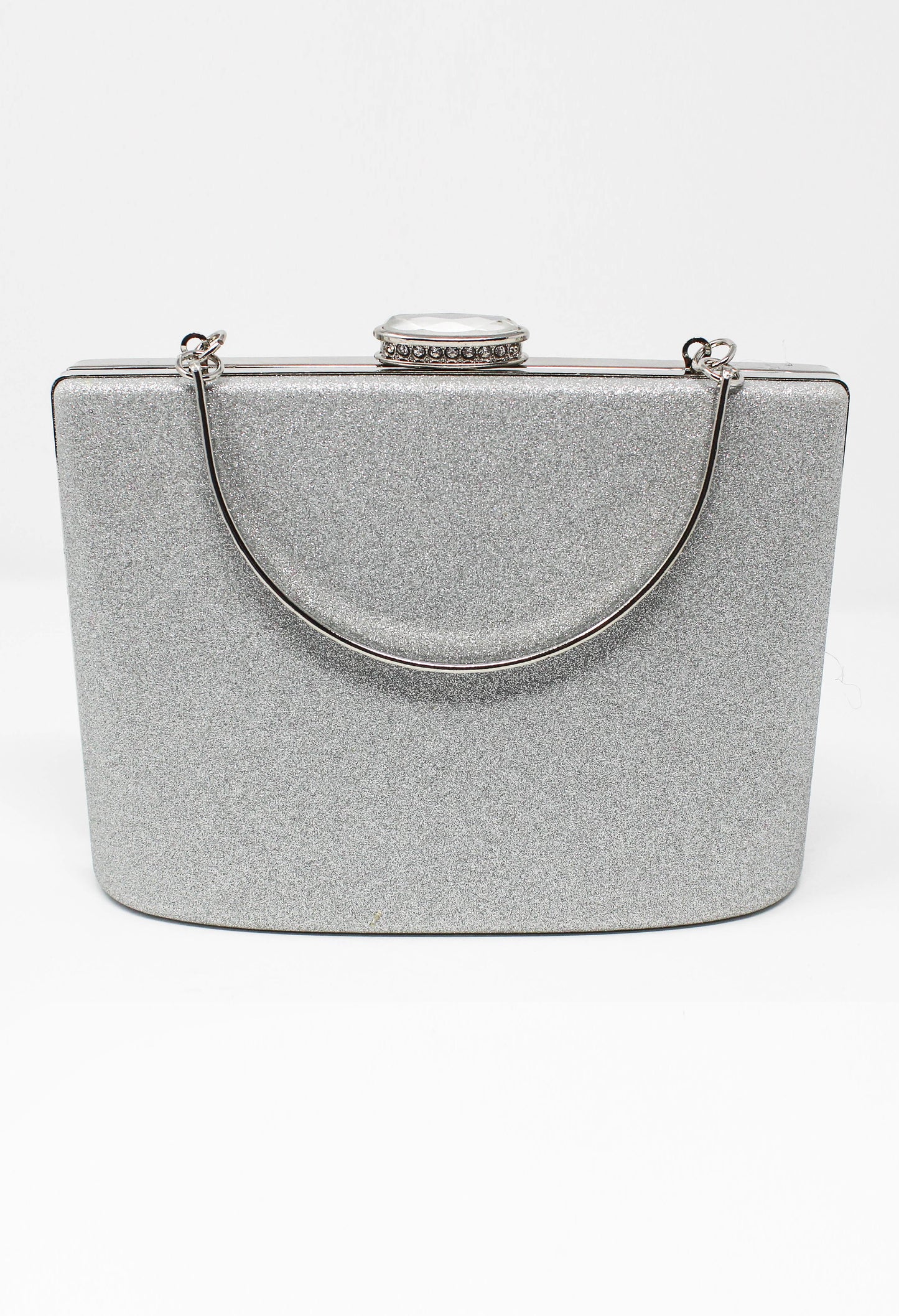 SILVER SPARKLE CLUTCH BAG