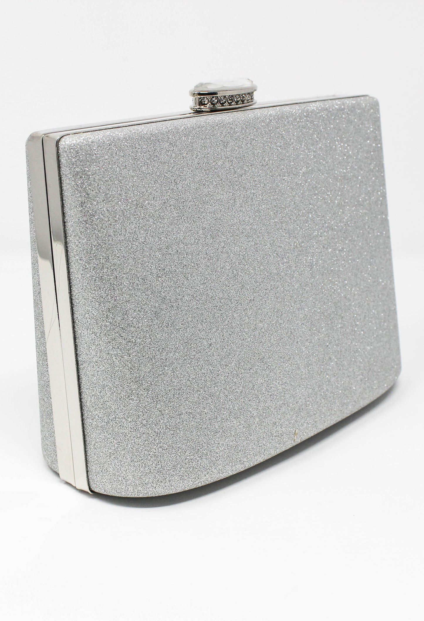 SILVER SPARKLE CLUTCH BAG