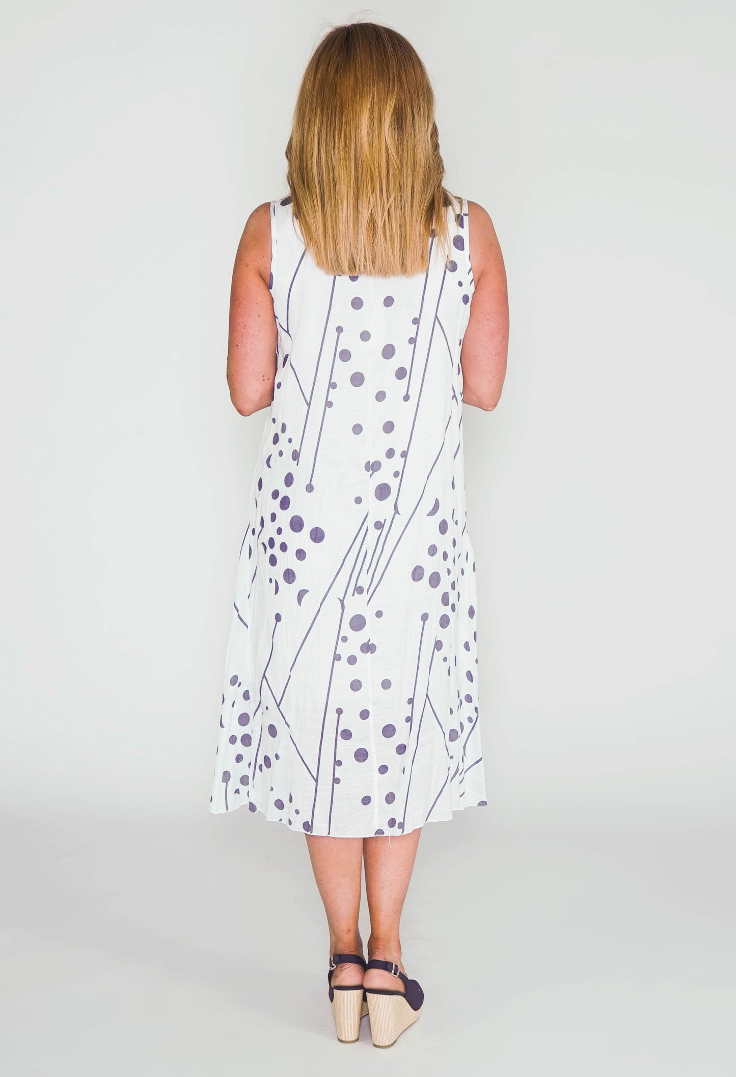 polka dot smock dress