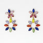 multicoloured diamante earrings