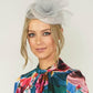 Grey Pillbox Fascinator