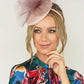 Dusky Pink Pillbox Fascinator