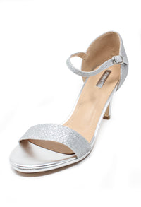 silver glitz barely there sandals