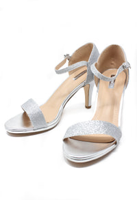 silver glitz barely there sandals