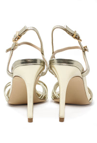 gold rope effect sandal