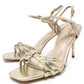 gold rope effect sandal