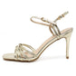 gold rope effect sandal