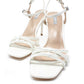 white rope effect sandal