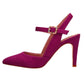 Fuschia Jewel Clasp Detail Heels