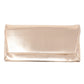 rose gold envelope clutch bag