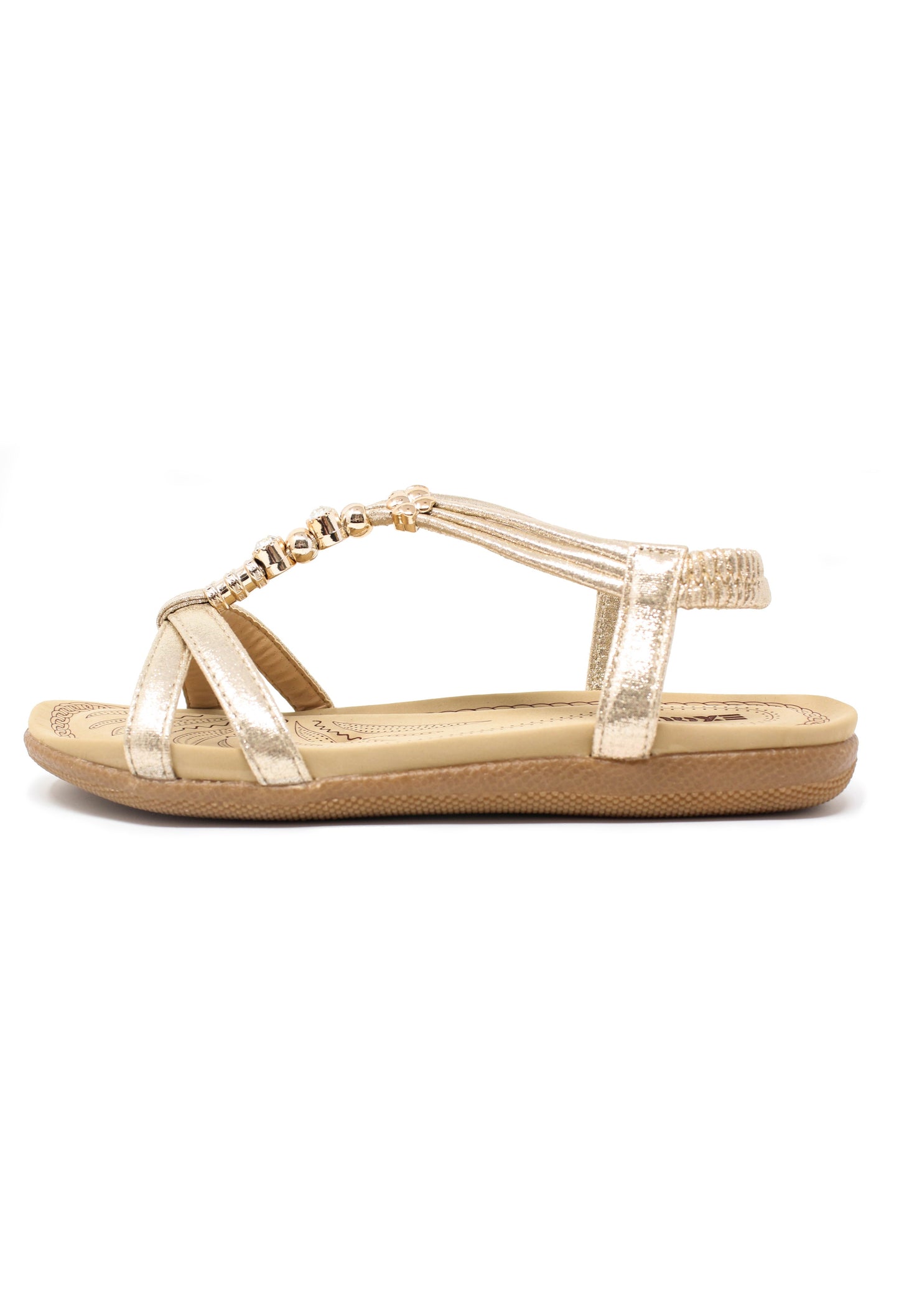 Gold Jewel Detail Sandals