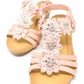 Pink Floral Design Sandals