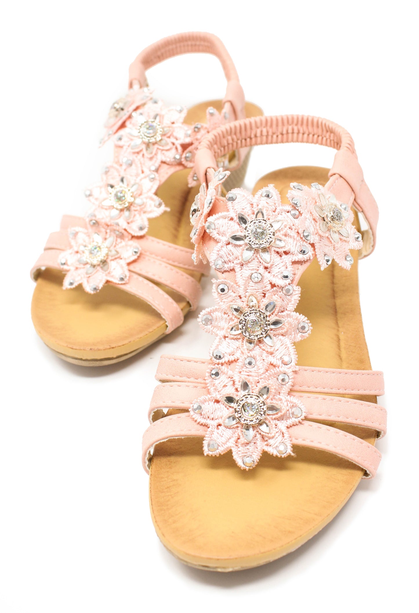 Pink Floral Design Sandals