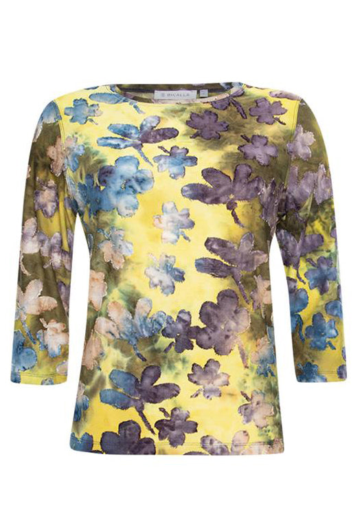 Floral Print 3/4 Length Sleeve Top