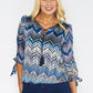 Multicoloured Geo Print Top